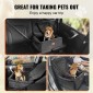 Κάθισμα αυτοκινήτου VEVOR Dog, Dog Booster Seat για αυτοκίνητο με τσέπη αποθήκευσης, λουρί ασφαλείας με κλιπ, γέμιση από σφουγγάρι και PP βαμβακερό, κρεβάτι αυτοκινήτου σκύλου για μικρό και μεσαίο σκύλο έως 40 λίβρες, Μαύρο