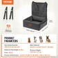 Κάθισμα αυτοκινήτου VEVOR Dog, Dog Booster Seat για αυτοκίνητο με τσέπη αποθήκευσης, λουρί ασφαλείας με κλιπ, γέμιση από σφουγγάρι και PP βαμβακερό, κρεβάτι αυτοκινήτου σκύλου για μικρό και μεσαίο σκύλο έως 40 λίβρες, Μαύρο