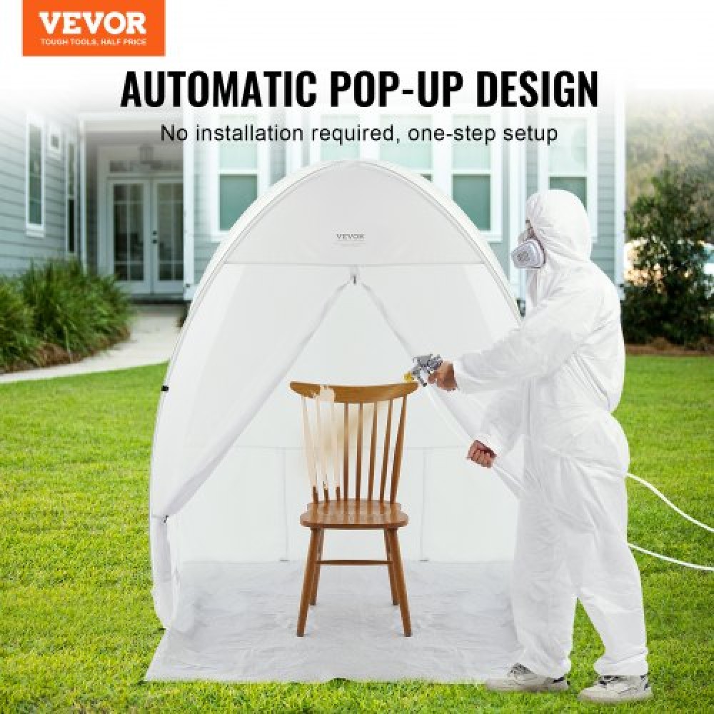 VEVOR Spray Paint Shelter Portable Spray Paint Tent Booth 152,4x152,4x177,8 cm Pop Up