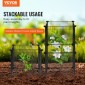 VEVOR 5 Pack Plant Protector from Animals, 15,35'' x 15,35'' Chicken Wire Protect Plant Protector, Φυτικά κλουβιά για φυτά εξωτερικού χώρου, λουλούδια & λαχανικά, Keeps Bunny Chicken Squirrels Out, 20 τμχ Μεταλλικό Πλέγμα
