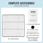 VEVOR 5 Pack Plant Protector from Animals, 15,35'' x 15,35'' Chicken Wire Protect Plant Protector, Φυτικά κλουβιά για φυτά εξωτερικού χώρου, λουλούδια & λαχανικά, Keeps Bunny Chicken Squirrels Out, 20 τμχ Μεταλλικό Πλέγμα