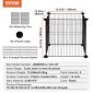 VEVOR 5 Pack Plant Protector from Animals, 15,35'' x 15,35'' Chicken Wire Protect Plant Protector, Φυτικά κλουβιά για φυτά εξωτερικού χώρου, λουλούδια & λαχανικά, Keeps Bunny Chicken Squirrels Out, 20 τμχ Μεταλλικό Πλέγμα