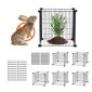 VEVOR 5 Pack Plant Protector from Animals, 15,35'' x 15,35'' Chicken Wire Protect Plant Protector, Φυτικά κλουβιά για φυτά εξωτερικού χώρου, λουλούδια & λαχανικά, Keeps Bunny Chicken Squirrels Out, 20 τμχ Μεταλλικό Πλέγμα
