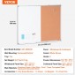 VEVOR 48"x 36" Whiteboard & Cork Combo με πλαίσιο αλουμινίου – Μαγνητικός πίνακας ανακοινώσεων 2 σε 1 Dry Dry Erase για βάση τοίχου – Ιδανικό για σχολείο, σπίτι, γραφείο