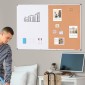 VEVOR 48"x 36" Whiteboard & Cork Combo με πλαίσιο αλουμινίου – Μαγνητικός πίνακας ανακοινώσεων 2 σε 1 Dry Dry Erase για βάση τοίχου – Ιδανικό για σχολείο, σπίτι, γραφείο