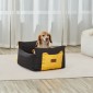 Κάθισμα αυτοκινήτου VEVOR Dog, Αδιάβροχο Booster Κάθισμα για Αυτοκίνητο με Πλαϊνά Χερούλια και Αποθηκευτική Τσέπη, Λουρί ασφαλείας με κλιπ και γέμιση από βαμβάκι PP, Κρεβάτι αυτοκινήτου σκύλου για μικρό σκύλο έως 25 κιλά, Μαύρο