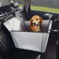 Κάθισμα αυτοκινήτου VEVOR Dog, Αδιάβροχο ενισχυτικό κάθισμα για αυτοκίνητο με πλαίσιο στήριξης, κάθισμα αυτοκινήτου για κατοικίδια με λουρί ασφαλείας με κλιπ, κρεβάτι αυτοκινήτου σκύλου για μικρό, μεσαίο και μεγάλο σκύλο έως 40 κιλά, γκρι