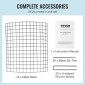 VEVOR 6 Pack Plant Protector from Animals, 12,6'' Διάμετρος.x 14'' H Chicken Wire Plant Protector, Κλουβιά φυτών για φυτά εξωτερικού χώρου, λουλούδια και λαχανικά, Keeps Bunny Chicken Squirrels Out, 18 τμχ Μεταλλικό Πλέγμα