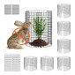 VEVOR 6 Pack Plant Protector from Animals, 12,6'' Διάμετρος.x 14'' H Chicken Wire Plant Protector, Κλουβιά φυτών για φυτά εξωτερικού χώρου, λουλούδια και λαχανικά, Keeps Bunny Chicken Squirrels Out, 18 τμχ Μεταλλικό Πλέγμα