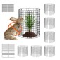 VEVOR 6 Pack Plant Protector from Animals, 12,6'' Διάμετρος.x 14'' H Chicken Wire Plant Protector, Κλουβιά φυτών για φυτά εξωτερικού χώρου, λουλούδια και λαχανικά, Keeps Bunny Chicken Squirrels Out, 18 τμχ Μεταλλικό Πλέγμα