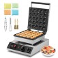 VEVOR Mini Dutch Pancake Maker, 25 ΤΕΜ. 43mm Διάμετρος Dorayaki Baker Machine, 1700W Εμπορική Ηλεκτρική Γκριλ Poffertjes, Αντικολλητικό Ανοξείδωτο Ατσάλι, Temp & Time Control, για οικιακή κουζίνα Εστιατόριο