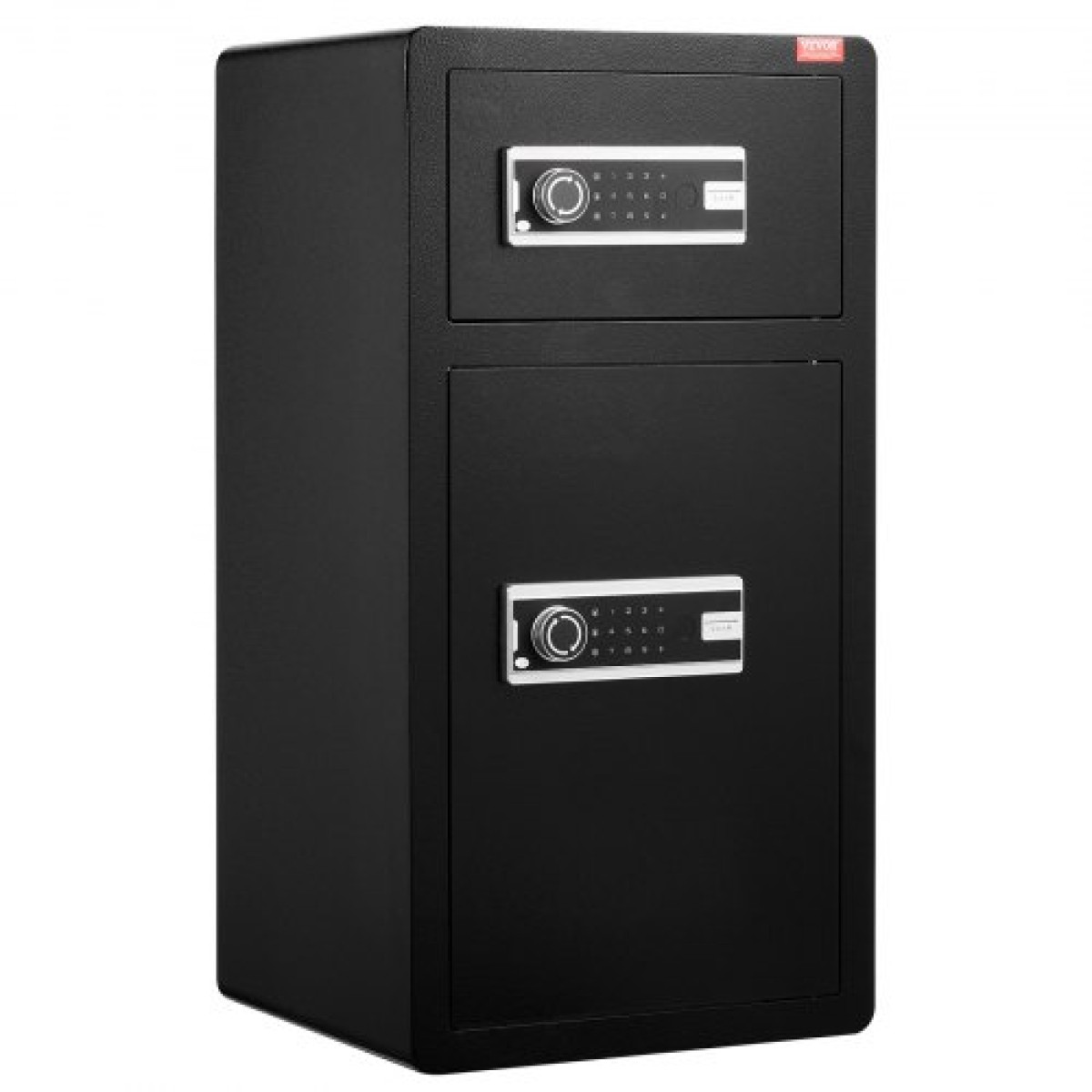 VEVOR Double Doors 5,5 cu.ft Χρηματοκιβώτιο με κλειδαριά & κωδικό πρόσβασης, Θυρίδα ασφαλείας με πυρίμαχη τσάντα, ράφι για μπρελόκ, φως LED, 2 ρυθμιζόμενο ύψος και αφαιρούμενο διαχωριστικό και 1 ντουλάπι για χρήματα, έγγραφα, κοσμήματα και αντικείμενα