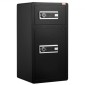 VEVOR Double Doors 5,5 cu.ft Χρηματοκιβώτιο με κλειδαριά & κωδικό πρόσβασης, Θυρίδα ασφαλείας με πυρίμαχη τσάντα, ράφι για μπρελόκ, φως LED, 2 ρυθμιζόμενο ύψος και αφαιρούμενο διαχωριστικό και 1 ντουλάπι για χρήματα, έγγραφα, κοσμήματα και αντικείμενα