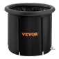 VEVOR Ice Bath Bath, 90 cm Long Cold Water Therapy Plunge Bath for Athletes, Φορητή εξωτερική πισίνα με βαρέλι πάγου για ανάκτηση, φουσκωτή πτυσσόμενη μπανιέρα 370L με κάλυμμα, παγοθήκη σπιτιού για ενήλικες