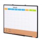 VEVOR 36"x 24" Μηνιαίο ημερολόγιο Whiteboard & Cork Combo με πλαίσιο αλουμινίου – Πίνακας ανακοινώσεων με μαγνητική ξηρή διαγραφή 2-σε-1 για βάση τοίχου – Ιδανικό για σχολείο, σπίτι, γραφείο