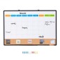 VEVOR 36"x 24" Μηνιαίο ημερολόγιο Whiteboard & Cork Combo με πλαίσιο αλουμινίου – Πίνακας ανακοινώσεων με μαγνητική ξηρή διαγραφή 2-σε-1 για βάση τοίχου – Ιδανικό για σχολείο, σπίτι, γραφείο