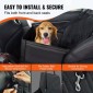Κάθισμα αυτοκινήτου VEVOR Dog, Κάθισμα Dog Booster για Αυτοκίνητο με Πλαίσιο Στήριξης, Κάθισμα αυτοκινήτου για κατοικίδια με λουρί ασφαλείας με κλιπ, Βαμβακερό γέμισμα, Κρεβάτι αυτοκινήτου σκύλου για μικρό σκύλο έως 26 λίβρες, Μαύρο