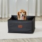 Κάθισμα αυτοκινήτου VEVOR Dog, Κάθισμα Dog Booster για Αυτοκίνητο με Πλαίσιο Στήριξης, Κάθισμα αυτοκινήτου για κατοικίδια με λουρί ασφαλείας με κλιπ, Βαμβακερό γέμισμα, Κρεβάτι αυτοκινήτου σκύλου για μικρό σκύλο έως 26 λίβρες, Μαύρο