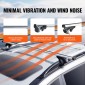 VEVOR Universal Roof Rack Crossbar 135,1 cm μήκος για όχημα με υπερυψωμένη πλαϊνή ράγα