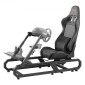 VEVOR Racing Wheel Stand For Logitech G923/G920/G29, Heavy Duty Steel Driving Simulator Cockpit-Thrustmaster T248P, Ρυθμιζόμενο ύψος και γωνία πεντάλ ποδιού στηρίγματος τιμονιού, Μέγιστο φορτίο 330 LBS Compact