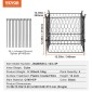 VEVOR 4 Pack Plant Protector from Animals, 13,4'' x 13,4'' Chicken Wire Protect Plant Protector, Plant Clear for Outdoor Plant, λουλούδια & λαχανικά, Keeps Bunny Chicken Squirrels Out, 16τμχ Μεταλλικό Πλέγμα