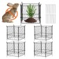 VEVOR 4 Pack Plant Protector from Animals, 13,4'' x 13,4'' Chicken Wire Protect Plant Protector, Plant Clear for Outdoor Plant, λουλούδια & λαχανικά, Keeps Bunny Chicken Squirrels Out, 16τμχ Μεταλλικό Πλέγμα