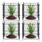VEVOR 4 Pack Plant Protector from Animals, 13,4'' x 13,4'' Chicken Wire Protect Plant Protector, Plant Clear for Outdoor Plant, λουλούδια & λαχανικά, Keeps Bunny Chicken Squirrels Out, 16τμχ Μεταλλικό Πλέγμα