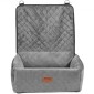 Κάθισμα αυτοκινήτου VEVOR Dog, Dog Booster Seat για αυτοκίνητο με τσέπη αποθήκευσης, λουρί ασφαλείας με κλιπ, γέμιση από σφουγγάρι και PP βαμβακερό, κρεβάτι αυτοκινήτου σκύλου για μικρό και μεσαίο σκύλο έως 40 λίβρες, γκρι