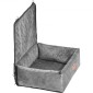 Κάθισμα αυτοκινήτου VEVOR Dog, Dog Booster Seat για αυτοκίνητο με τσέπη αποθήκευσης, λουρί ασφαλείας με κλιπ, γέμιση από σφουγγάρι και PP βαμβακερό, κρεβάτι αυτοκινήτου σκύλου για μικρό και μεσαίο σκύλο έως 40 λίβρες, γκρι
