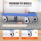 VEVOR 5 Tiers Lab Carts, Lab Utility Cart με 5 συρτάρια & 4 Silent Wheels, Mobile ιατρικό καρότσι με υλικό PP, Lab Rolling Cart με 2 δοχεία απορριμμάτων για εργαστήριο, κλινική, νοσοκομείο, σαλόνι, μπλε