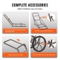VEVOR Deer Cart, 500 LBS Capacity Folding Cart, Deer Cart Game Hauler με μεγάλο ελαστικό τροχό 17" & εργονομική λαβή, αξεσουάρ βαρέως τύπου καροτσιού παιχνιδιού, βοηθητικό εξοπλισμό Dolly για κυνήγι Ψάρεμα Πεζοπορίας