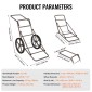 VEVOR Deer Cart, 500 LBS Capacity Folding Cart, Deer Cart Game Hauler με μεγάλο ελαστικό τροχό 17" & εργονομική λαβή, αξεσουάρ βαρέως τύπου καροτσιού παιχνιδιού, βοηθητικό εξοπλισμό Dolly για κυνήγι Ψάρεμα Πεζοπορίας