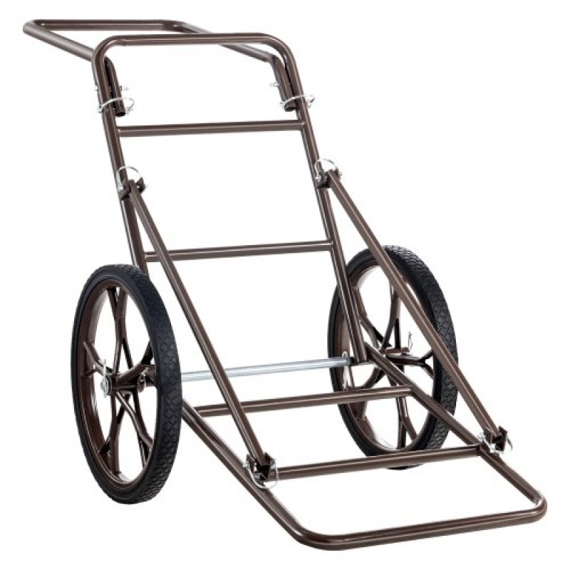 VEVOR Deer Cart, 500 LBS Capacity Folding Cart, Deer Cart Game Hauler με μεγάλο ελαστικό τροχό 17" & εργονομική λαβή, αξεσουάρ βαρέως τύπου καροτσιού παιχνιδιού, βοηθητικό εξοπλισμό Dolly για κυνήγι Ψάρεμα Πεζοπορίας
