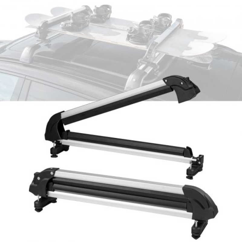 VEVOR Ski Snowboard Rack Roof 80,5 cm Universal Ski Rack for Car Roof with Lock