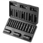 VEVOR 3/8" Drive Impact Socket Set, 15 Piece Deep Socket Set Metric 8-22mm, 6 Point Cr-Mo Alloy Steel for Auto Repair, Ευανάγνωστα σημάδια μεγέθους, στιβαρή κατασκευή, περιλαμβάνει θήκη αποθήκευσης