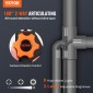 VEVOR Αρθρωτό Borescope Camera με φως, αμφίδρομη αρθρωτή κάμερα ενδοσκοπίου επιθεώρησης με μικροσκοπικό φακό 6,4mm, οθόνη 5" IPS 1080P HD, 8X Zoom, 8 LED Light Camera για Auto, Υδραυλικά (4,9 FT）