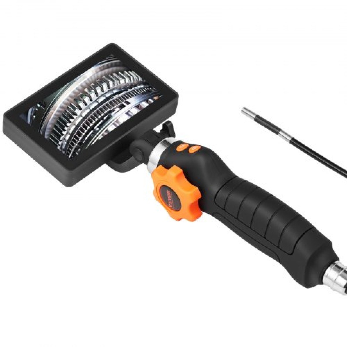 VEVOR Αρθρωτό Borescope Camera με φως, αμφίδρομη αρθρωτή κάμερα ενδοσκοπίου επιθεώρησης με μικροσκοπικό φακό 6,4mm, οθόνη 5" IPS 1080P HD, 8X Zoom, 8 LED Light Camera για Auto, Υδραυλικά (4,9 FT）