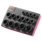 VEVOR 3/8" Drive Impact Socket Set, 15 Piece Ultra-Short Socket Set Metric 10-24mm, 6 Point Cr-Mo Alloy Steel for Auto Repair, Εύκολα στην ανάγνωση σημάνσεις μεγέθους, Ανθεκτική κατασκευή, Socket Organizer