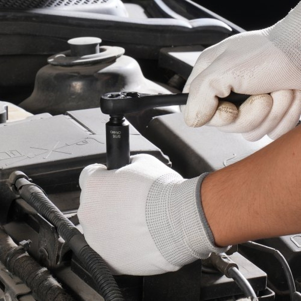 VEVOR 1/4" Drive Impact Socket Set, 55 Piece Deep & Shallow Socket Set SAE 5/32"-9/16" and Metric 4-15mm, 6 Point CR-V Alloy Steel for Auto Repair, Εύκολα στην ανάγνωση ενδείξεις μεγέθους, θήκη αποθήκευσης