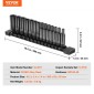 VEVOR 1/4" Drive Impact Socket Set, 14 Piece Deep Socket Set Metric 4-15mm, 6 Point Cr-Mo Alloy Steel for Auto Repair, Ευανάγνωστα σημάδια μεγέθους, Ανθεκτική κατασκευή, Socket Organizer