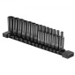 VEVOR 1/4" Drive Impact Socket Set, 14 Piece Deep Socket Set Metric 4-15mm, 6 Point Cr-Mo Alloy Steel for Auto Repair, Ευανάγνωστα σημάδια μεγέθους, Ανθεκτική κατασκευή, Socket Organizer