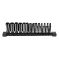 VEVOR 1/4" Drive Impact Socket Set, 14 Piece Deep Socket Set Metric 4-15mm, 6 Point Cr-Mo Alloy Steel for Auto Repair, Ευανάγνωστα σημάδια μεγέθους, Ανθεκτική κατασκευή, Socket Organizer