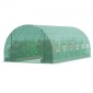Θερμοκήπιο VEVOR Walk-in Tunnel, σήραγγα θερμοκηπίου Hoop House 19,4x9,7x6,5 ft, Hot House με σκελετό από γαλβανισμένο χάλυβα, πράσινο κάλυμμα PE, πόρτα με φερμουάρ και 12 παράθυρα για εξωτερικούς χώρους