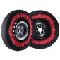 VEVOR Thickened Snow Socks for Tires, Polyester Fiber Tire Socks with Elastic Straps, Snow Traction Tire Cover for Car, SUV, Pickup and Truck (Σετ 2) - Extra Large