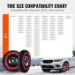 VEVOR Thickened Snow Socks for Tires, Polyester Fiber Tire Socks with Elastic Straps, Snow Traction Tire Cover for Car, SUV, Pickup and Truck (Σετ 2) - Extra Large