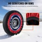 VEVOR Thickened Snow Socks for Tires, Polyester Fiber Tire Socks with Elastic Straps, Snow Traction Tire Cover for Car, SUV, Pickup and Truck (Σετ 2) - Extra Large