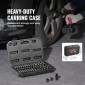 VEVOR 1/4" Drive Impact Socket Set, 48 Piece Deep & Shallow Socket Set SAE 3/16"-9/16" and Metric 4-15mm, 6 Point Cr-Mo Alloy Steel for Auto Repair, Εύκολα στην ανάγνωση ενδείξεις μεγέθους, θήκη αποθήκευσης