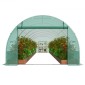 Θερμοκήπιο VEVOR Walk-in Tunnel, σήραγγα θερμοκηπίου Hoop House 29,2x9,7x6,5 ft, Hot House με σκελετό από γαλβανισμένο χάλυβα, πράσινο κάλυμμα PE, πόρτα με φερμουάρ και 12 παράθυρα για εξωτερικούς χώρους