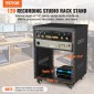 VEVOR 12U AV Rack Stand 226,8 kg Χωρητικότητα Δικτύου Stereo Recording Studio Rack 510x460x700mm