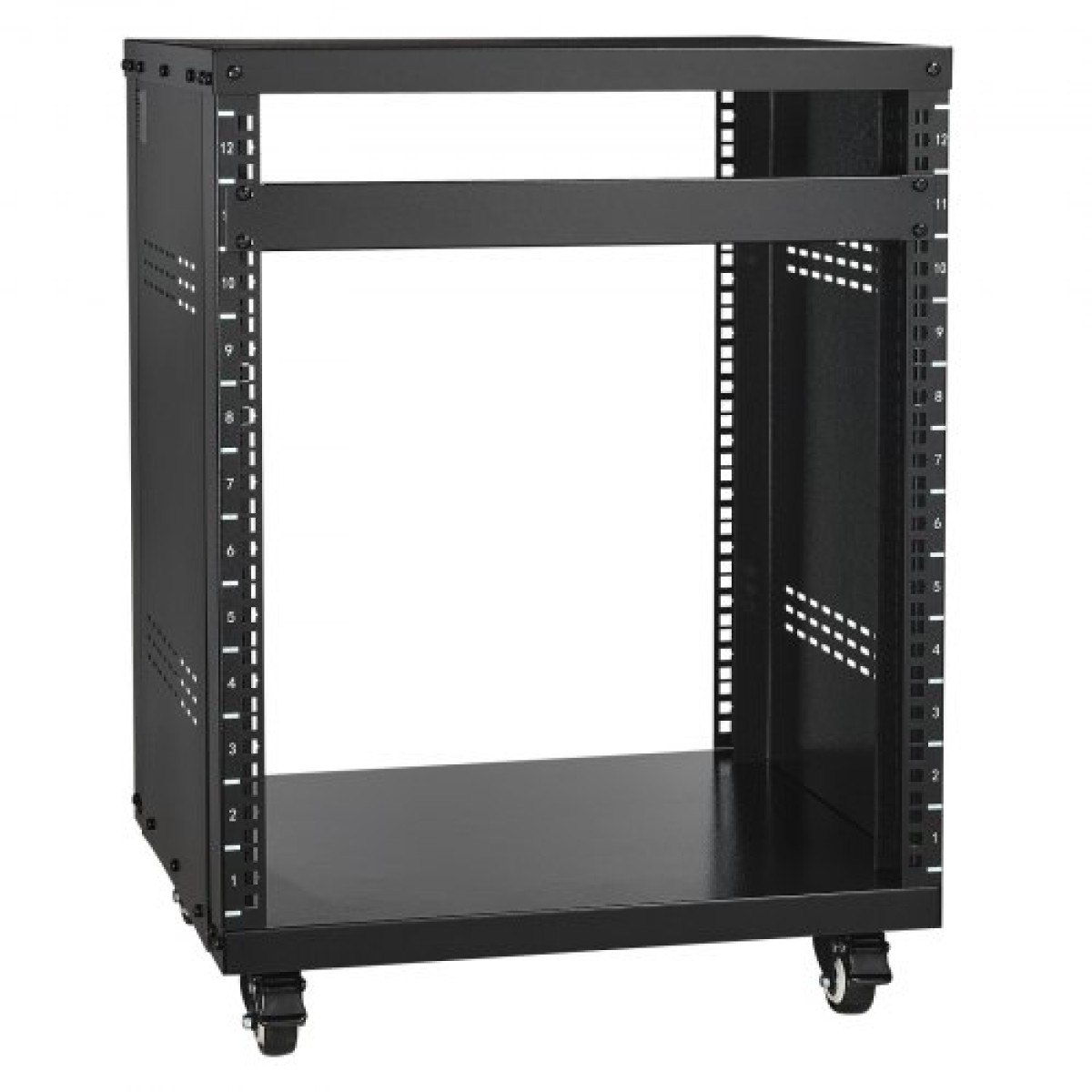 VEVOR 12U AV Rack Stand 226,8 kg Χωρητικότητα Δικτύου Stereo Recording Studio Rack 510x460x700mm